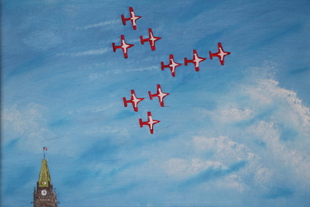 Canada's Snowbirds 16 x 20 oil