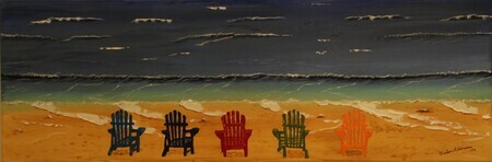 Chairs are out 12 x 36 acrylic $275   sold