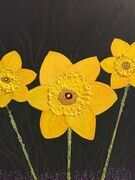 Daffodil mixed 16 x 20 wrapped canvas $175