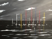 Evening on the Lake 24 x 36 $450