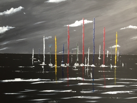 Evening on the Lake 24 x 36 $300