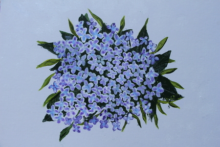 Flowers 16 x 20 acrylic