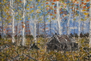 Forest on Wood 16 x 20 acrylic sold