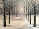 Fresh snow in the forest 24 x36 acrylic sold