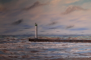 Grand Bend South Beach 32 x 48 on wood (on display at Grand Bend TD bank) $1200 framed