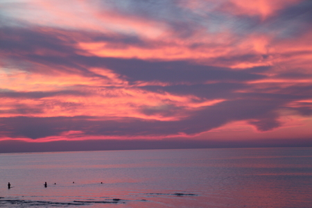 Ipperwash Sunset Swim old
