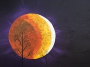 Late Harvest Moon 16 x 20 acrylic $175