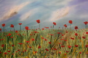 Lest we Forget 24 x 36 oil  with putty knife wrapped canvas $800