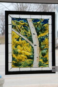Poured acrylic Birch16 x 20 $275