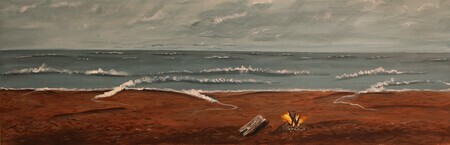 Memories of the beach. 12 x 36 wrapped acrylic