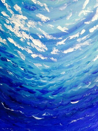 Sparkling Water 16 x 20 Acrylic $225