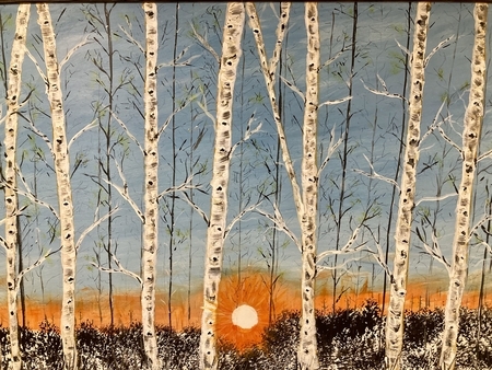 Sunrise (I think) 24 x 36 acrylic on hardboard $250