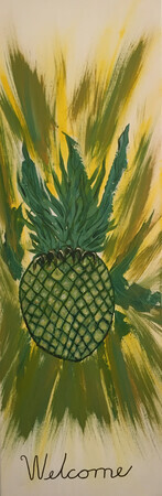 Welcome Pineapple 12 x 36
